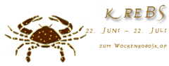 Ihr kostenloses Horoskop/Wochenhoroskop Sternzeichen: krebs